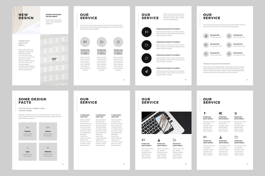 现代简单极简主义风格谷歌幻灯片模板 NORS Vertical Google Slide + GIFT插图(12)