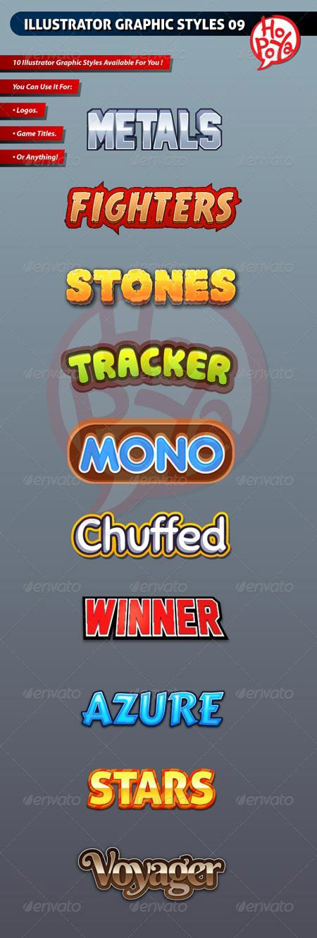 矢量的AI字体特效图层样式下载[Ai]插图