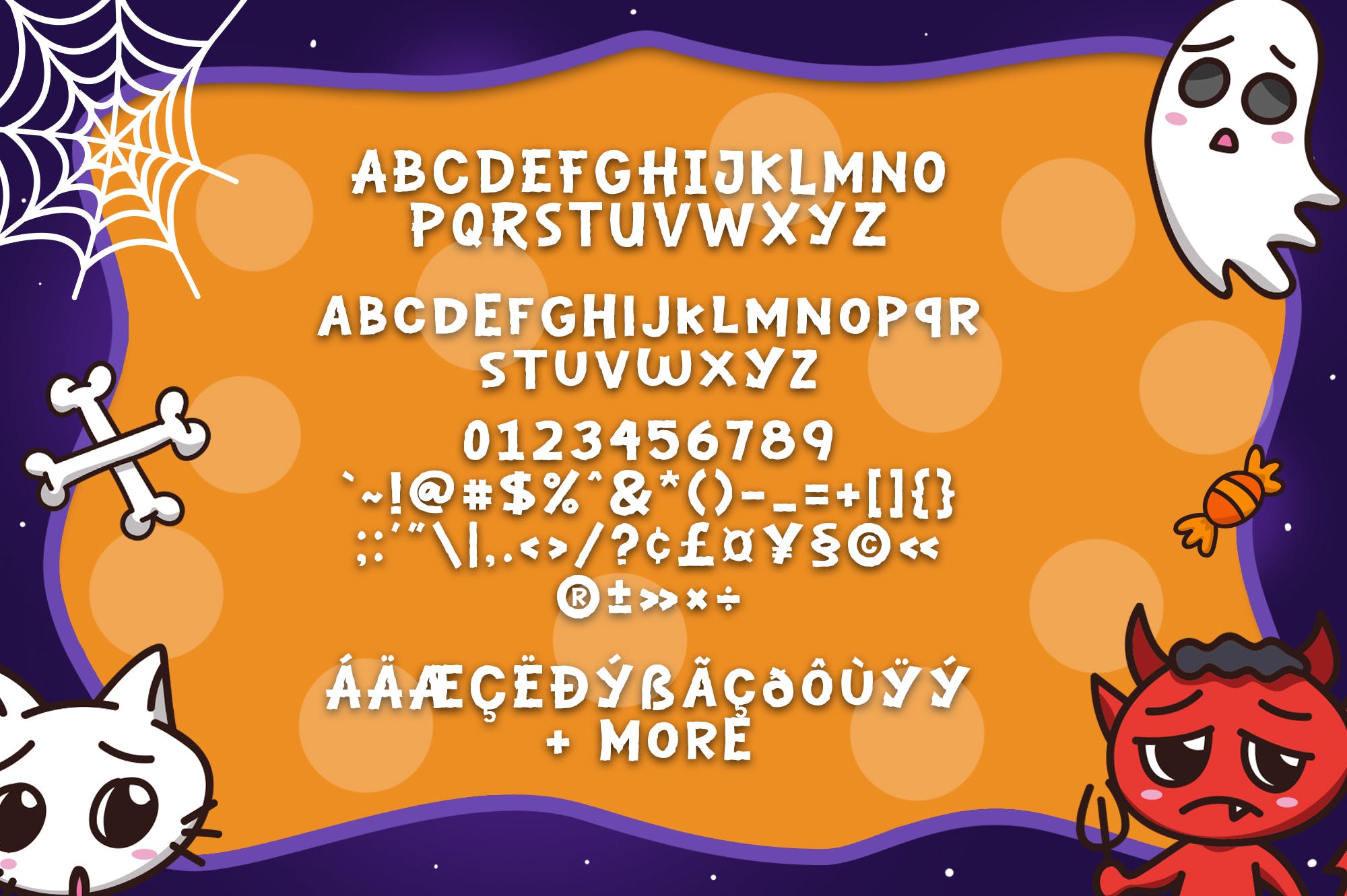 万圣节节日氛围英文艺术字体下载 Gloomy Halloween插图(5)