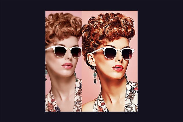 人像摄影照片油画大师PS动作 Oil Painting 2019 Photoshop Action插图(2)