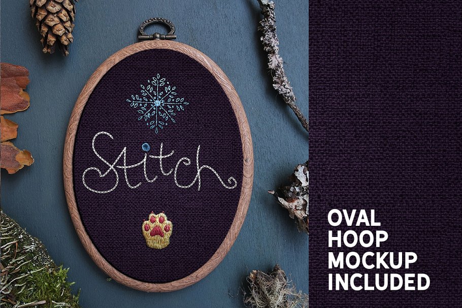 裁缝缝线效果PS笔刷 STITCH Effect Photoshop Tooklit插图(7)