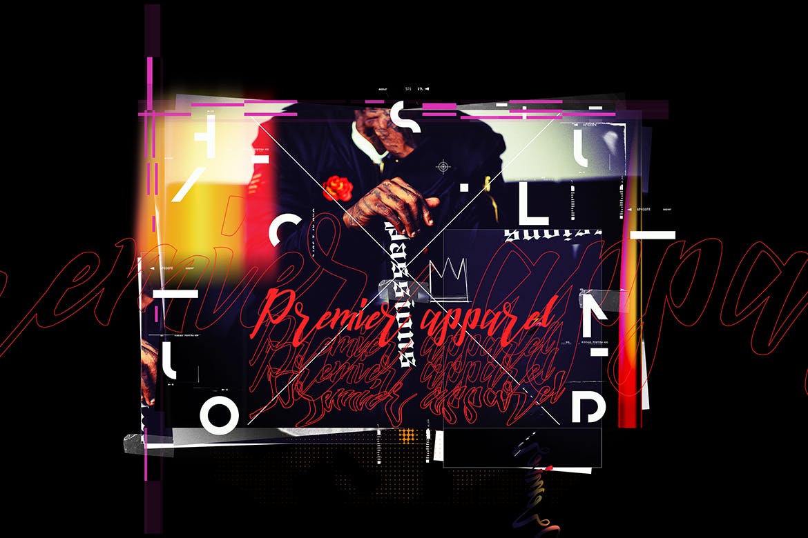 时尚Lomo印刷效果海报设计PS动作 Lomography Typography Poster Photoshop Action插图(8)