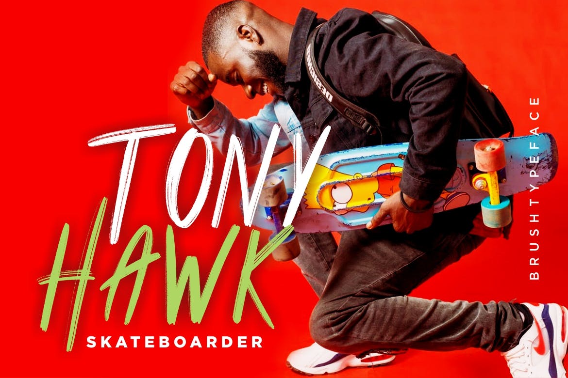 大胆阳刚风格英文手绘画笔字体 Humbolt Brush Typeface插图(3)