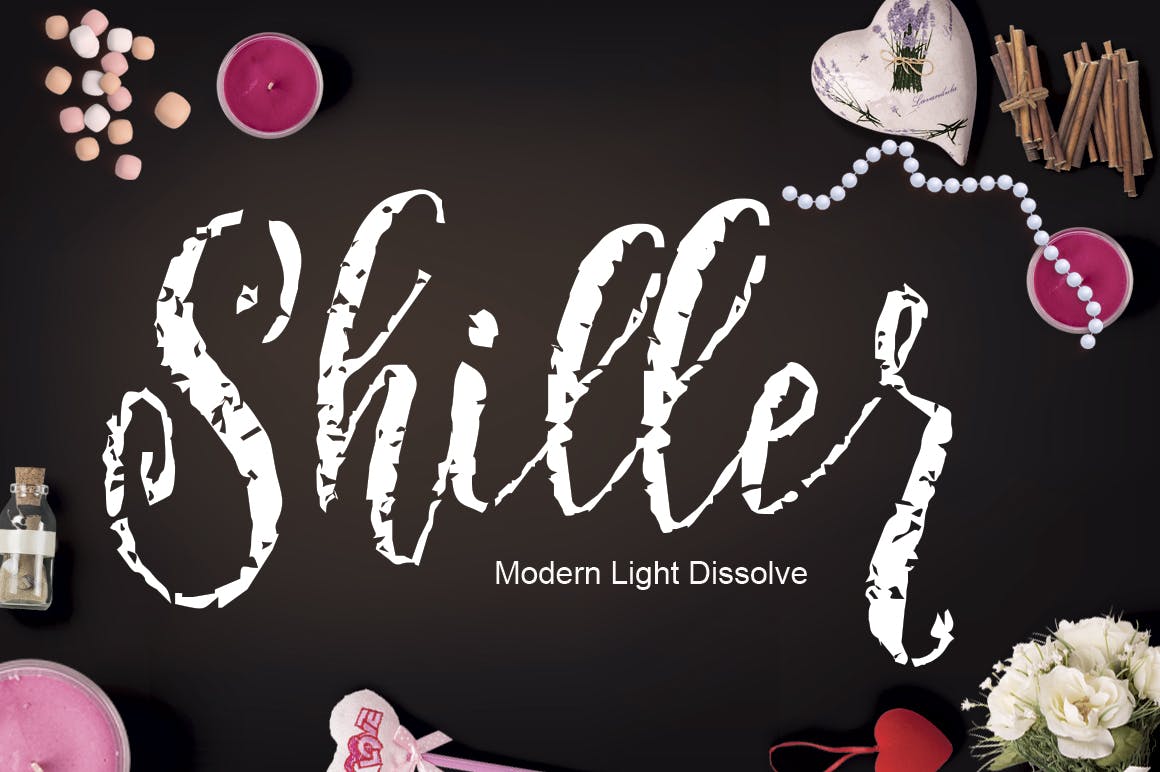 仿珍珠项链英文笔刷艺术字体下载 Arillyoni Brush插图(1)