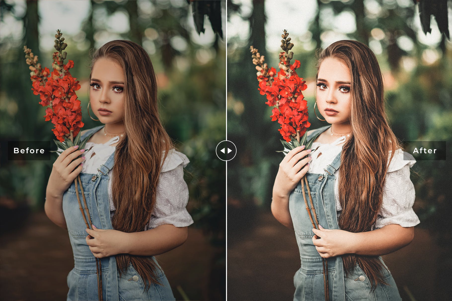 深绿色美感暖色调照片后期加工Lightroom预设 Slumber Mobile & Desktop Lightroom Presets插图(3)