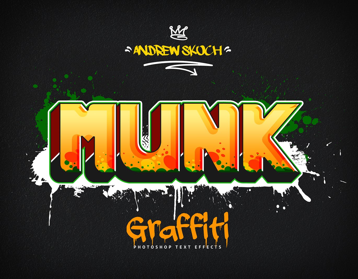 街头涂鸦文字效果PSD分层模板v3 Graffiti Text Effects Vol.3插图(4)