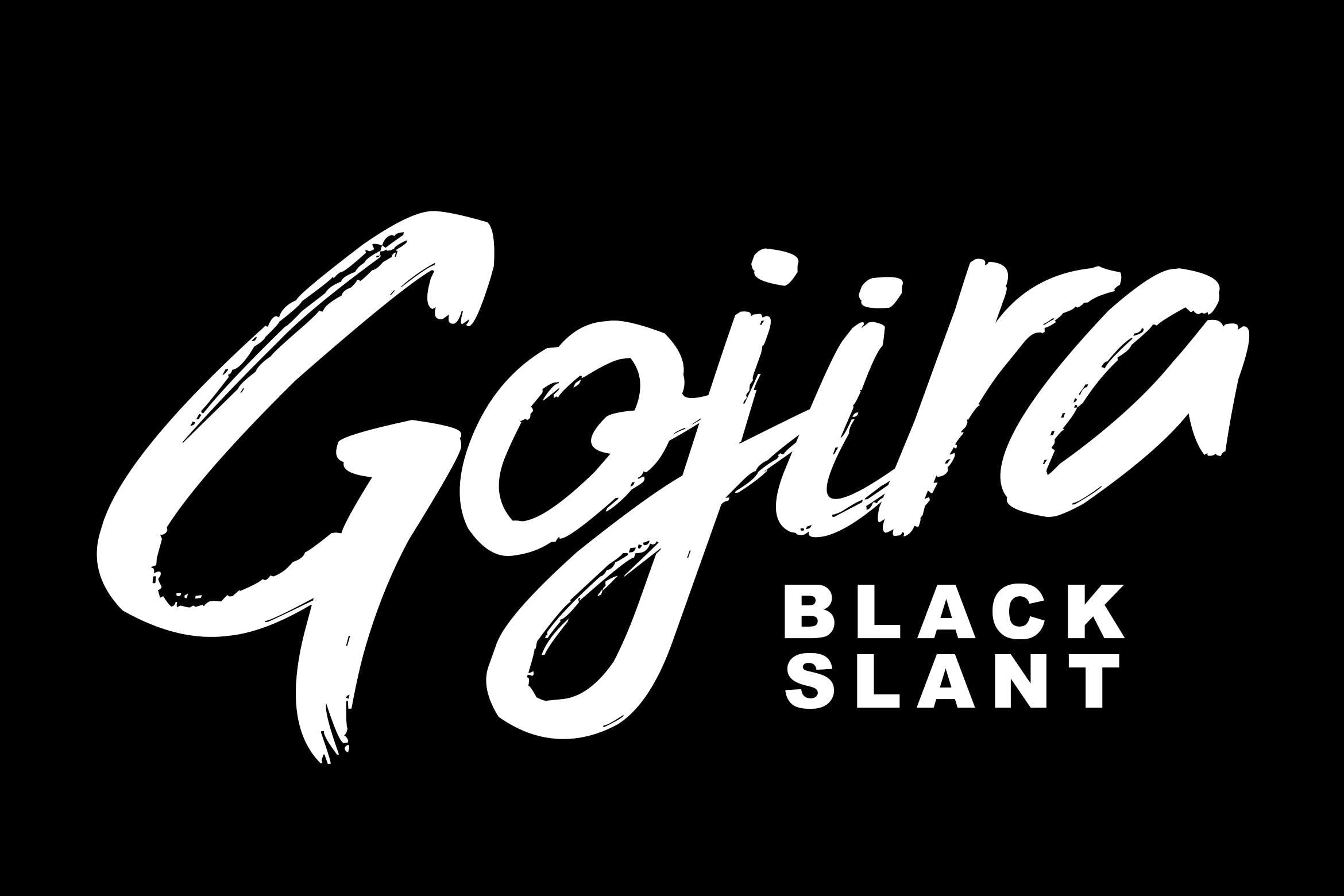 英文干笔刷豪迈风格书法字体下载 Gojira插图