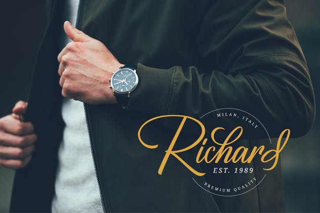 优雅仿真钢笔签名字体下载 Birmingham – Signature Script插图(3)