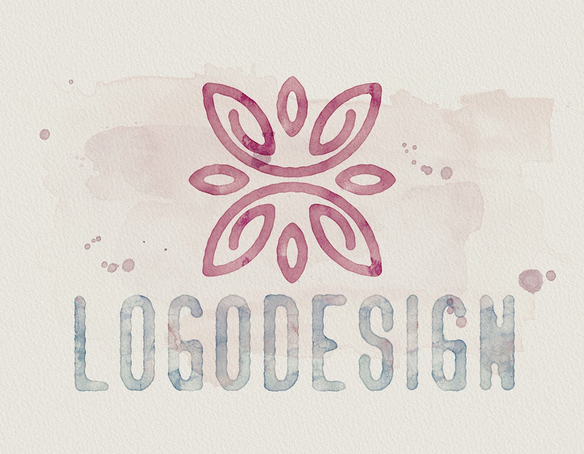 5款添加水彩文字效果PSD分层模板 5 Watercolor Text or Shape Effect Templates插图(6)