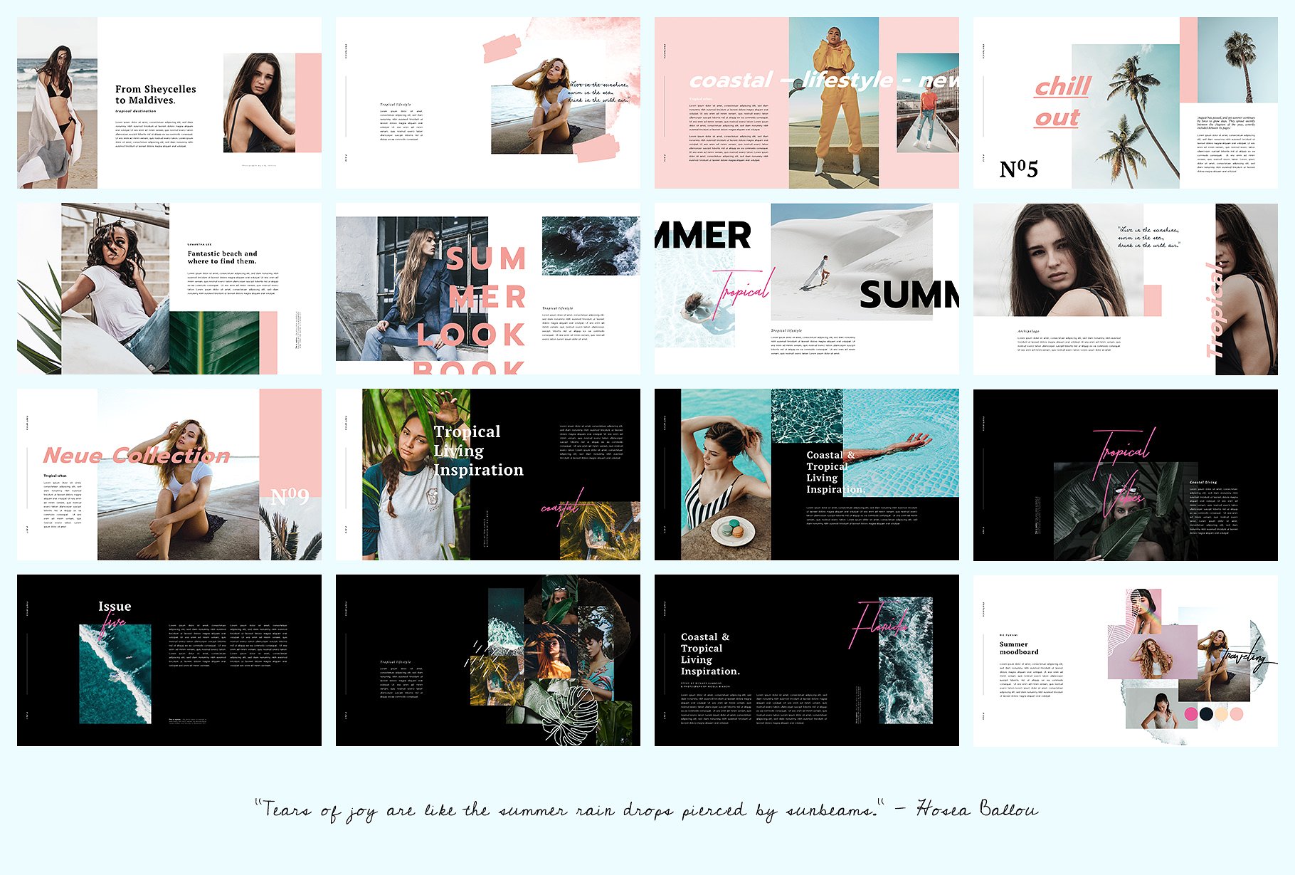 夏季热带主题Keynote模板 PORTARICA – Keynote Template插图(6)