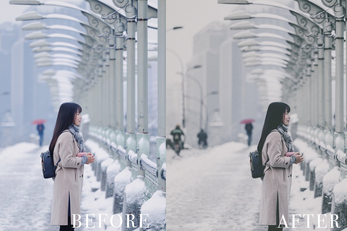 冬季时尚冷光效果Lightroom预设插图(2)