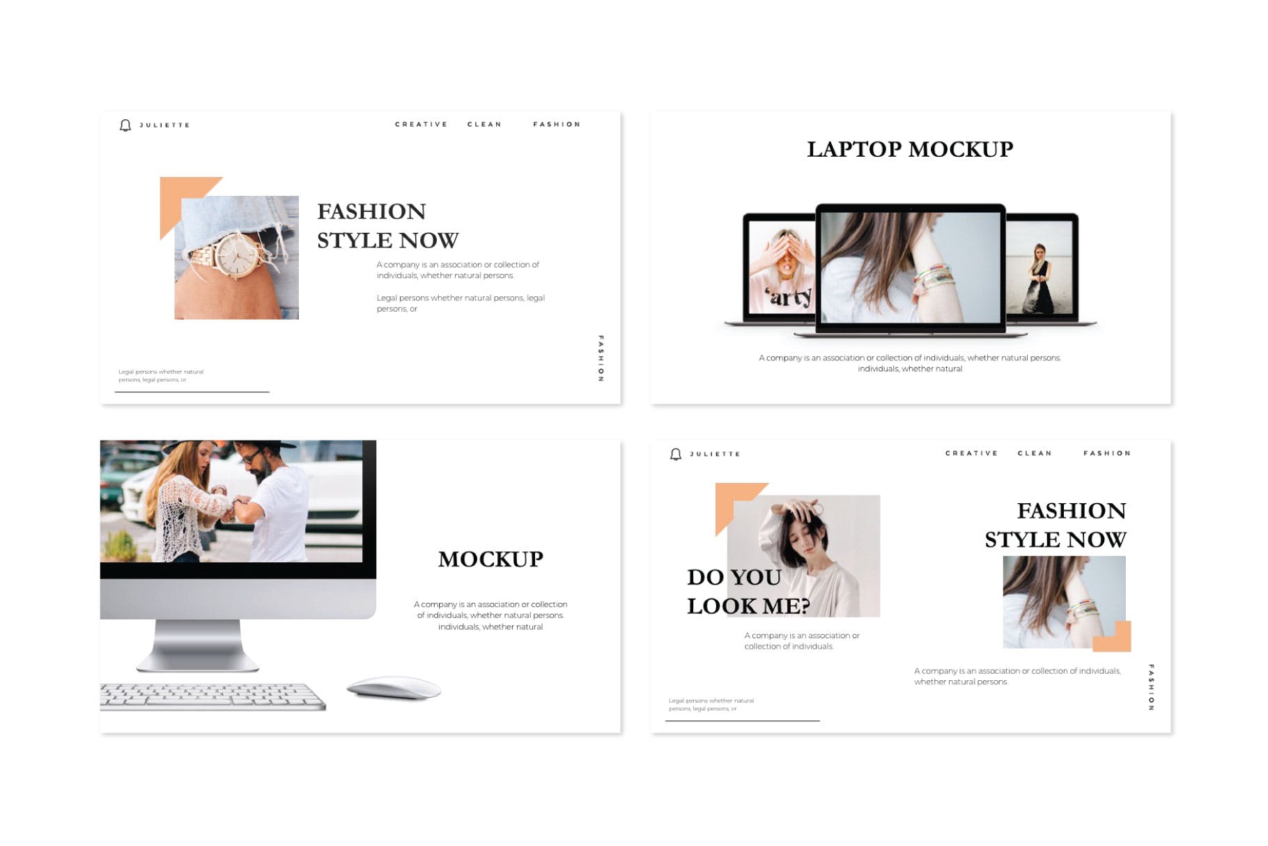 时尚服饰品牌介绍PPT幻灯片模板 JULIETTE – Powerpoint Template插图(5)