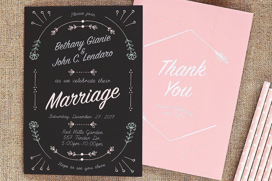 花草图案AI笔刷 Flowers & Stems Illustrator Brushes插图(1)