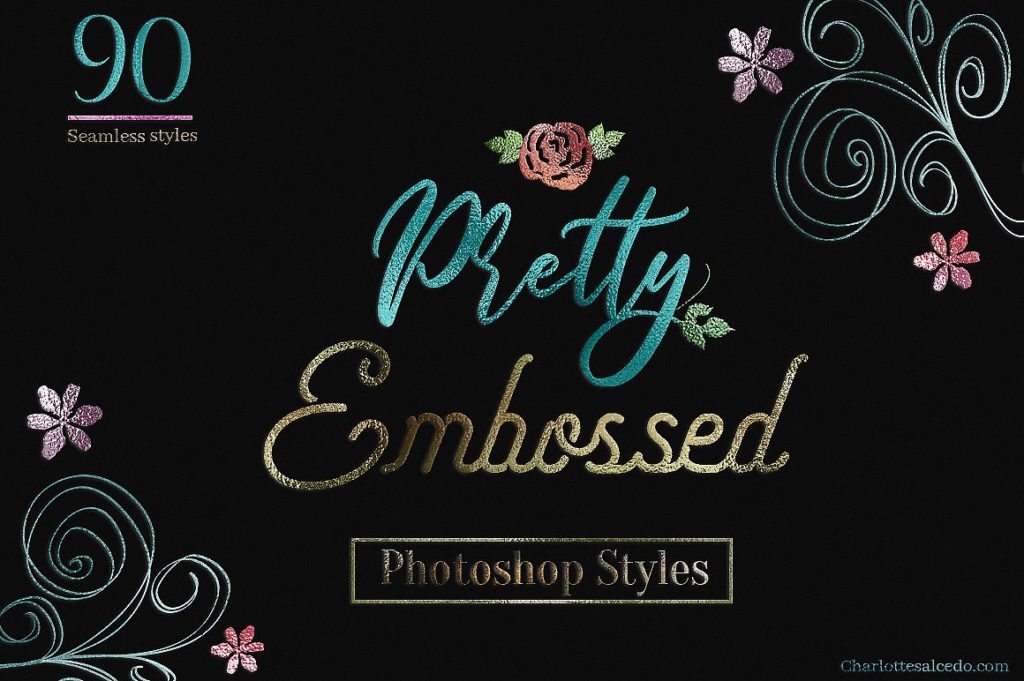 90款箔铝压纹PS样式打包下载[ASL,JPG]插图