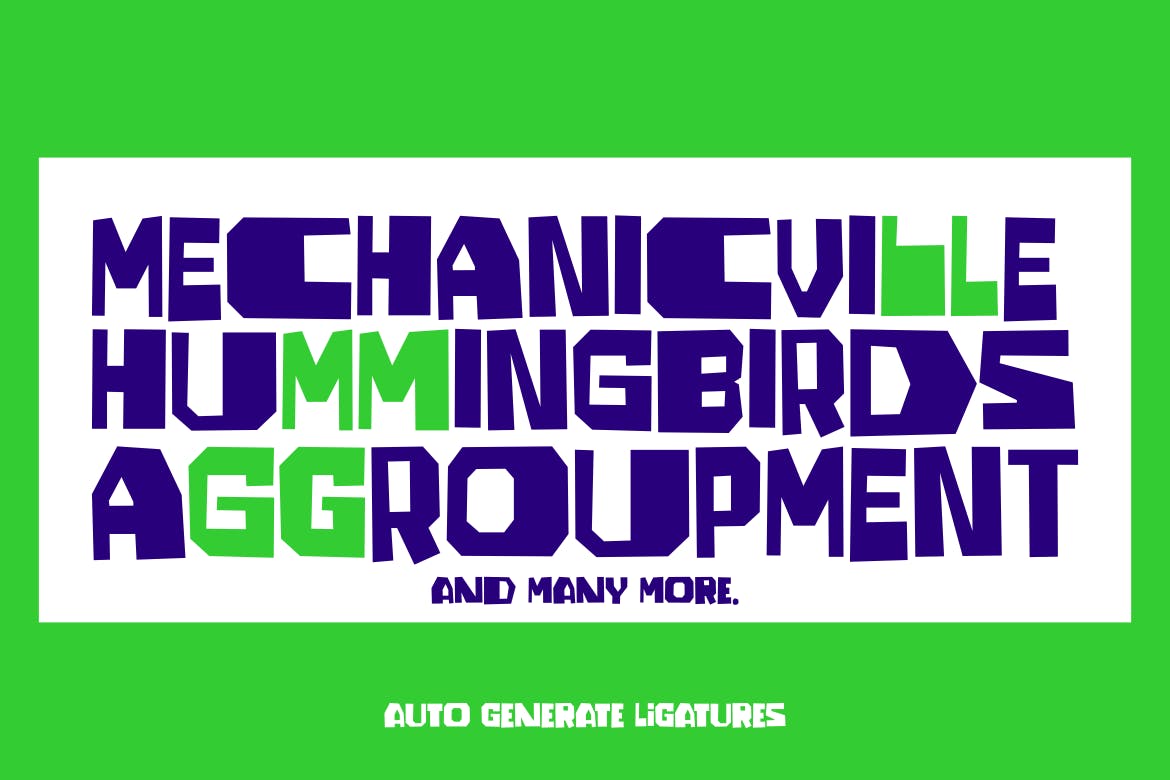 嬉皮古怪独特造型英文无衬线字体素材库精选 Juggler – Trendy Quirky Font插图(5)