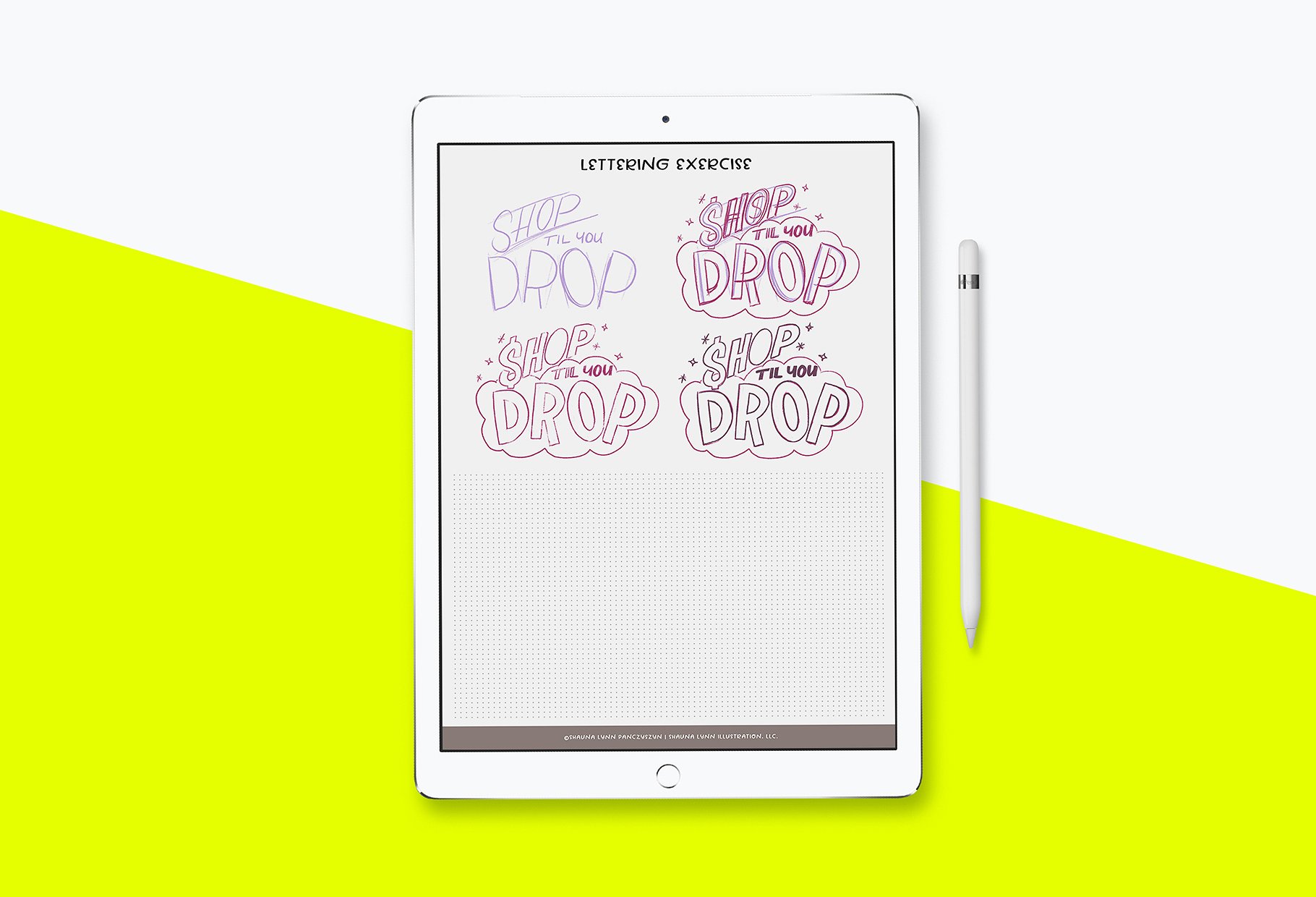 可爱风格手写字体图形笔刷[PS&Procreate] The Standard Bundle Pack插图(8)