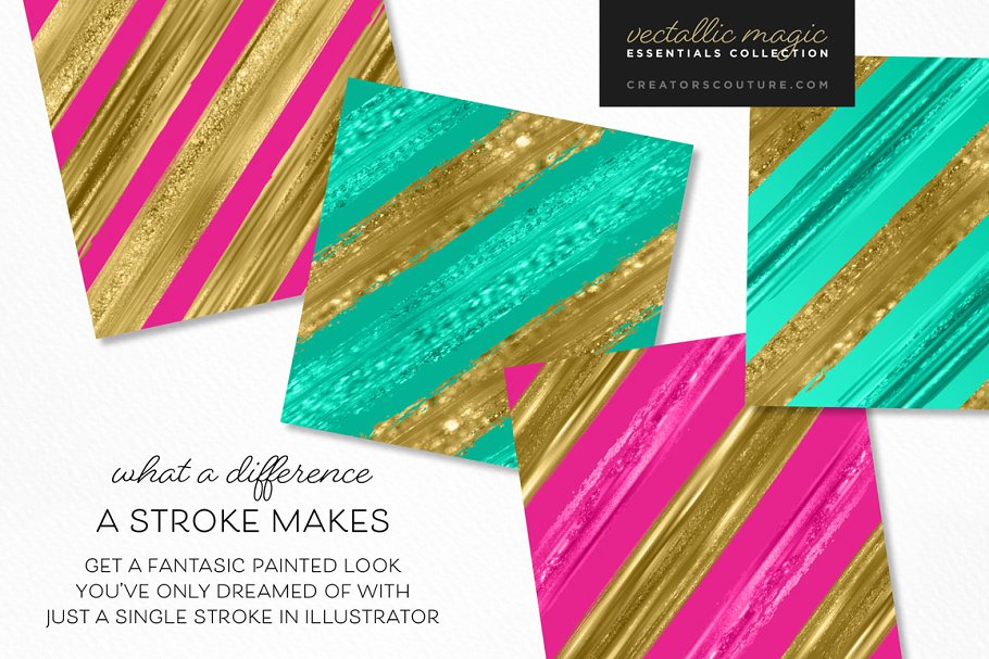 惊人美丽的金属油漆AI笔刷 Vectallic Magic Brush Revolution!插图(11)