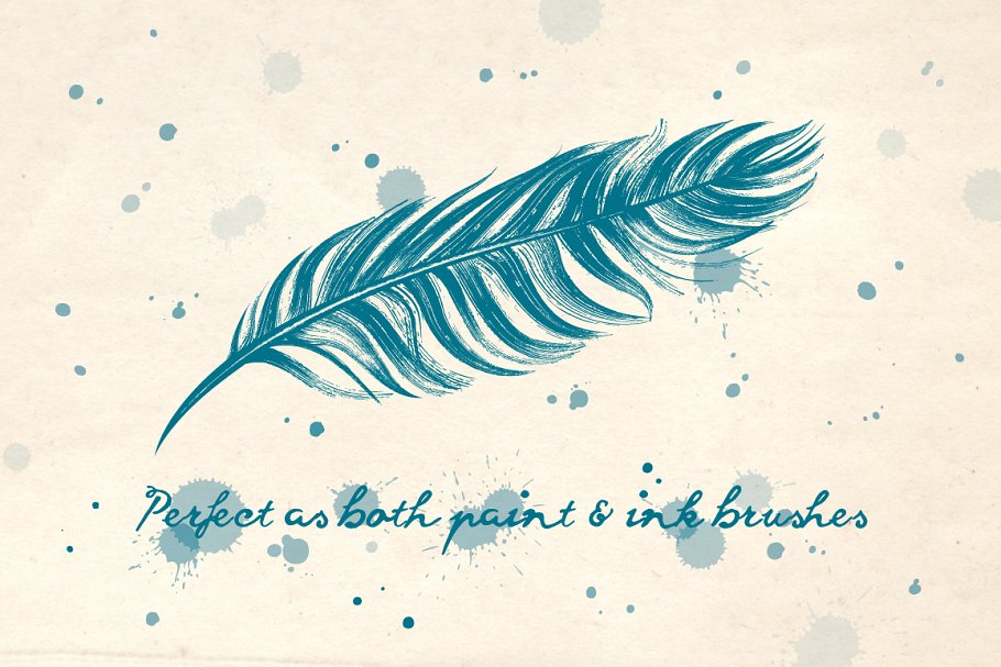 飞溅涂抹效果AI笔刷 Splatter & Smear Brushes插图(2)