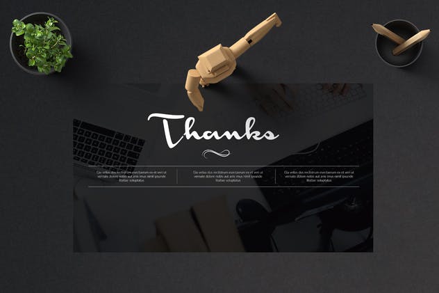 适合时尚/摄影行业的PPT幻灯片模板素材 Magazine Powerpoint Template插图(6)