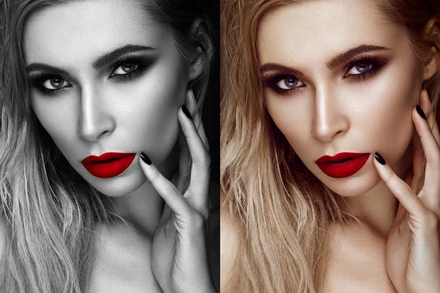 区域色彩海报照片特效PS动作 Selective Color Area Photoshop Action插图(3)