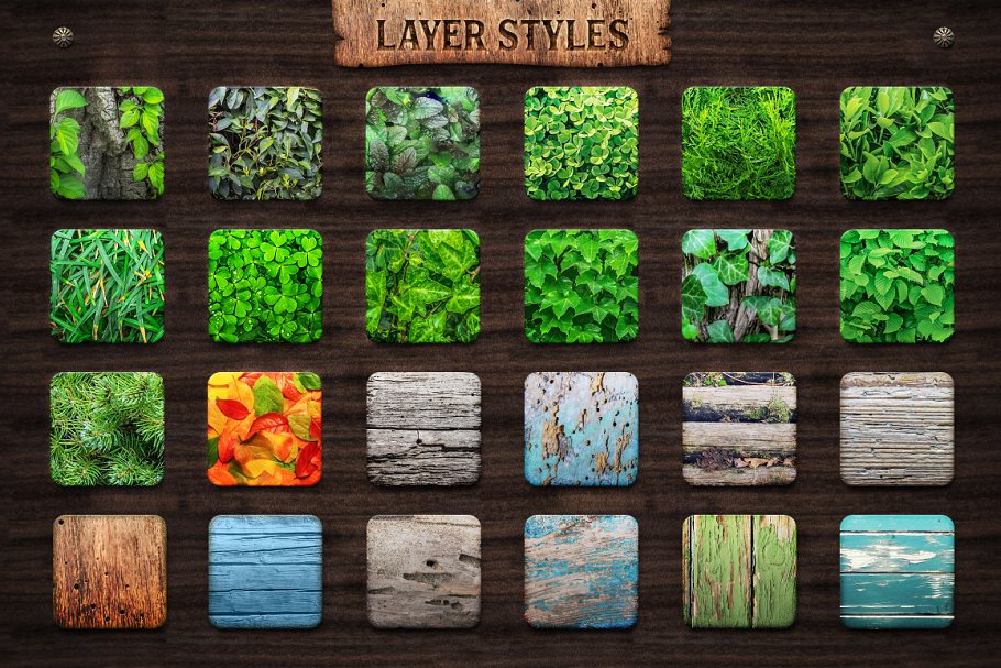 创意木制艺术设计素材包 WOODY Creative Toolkit for Photoshop插图(4)