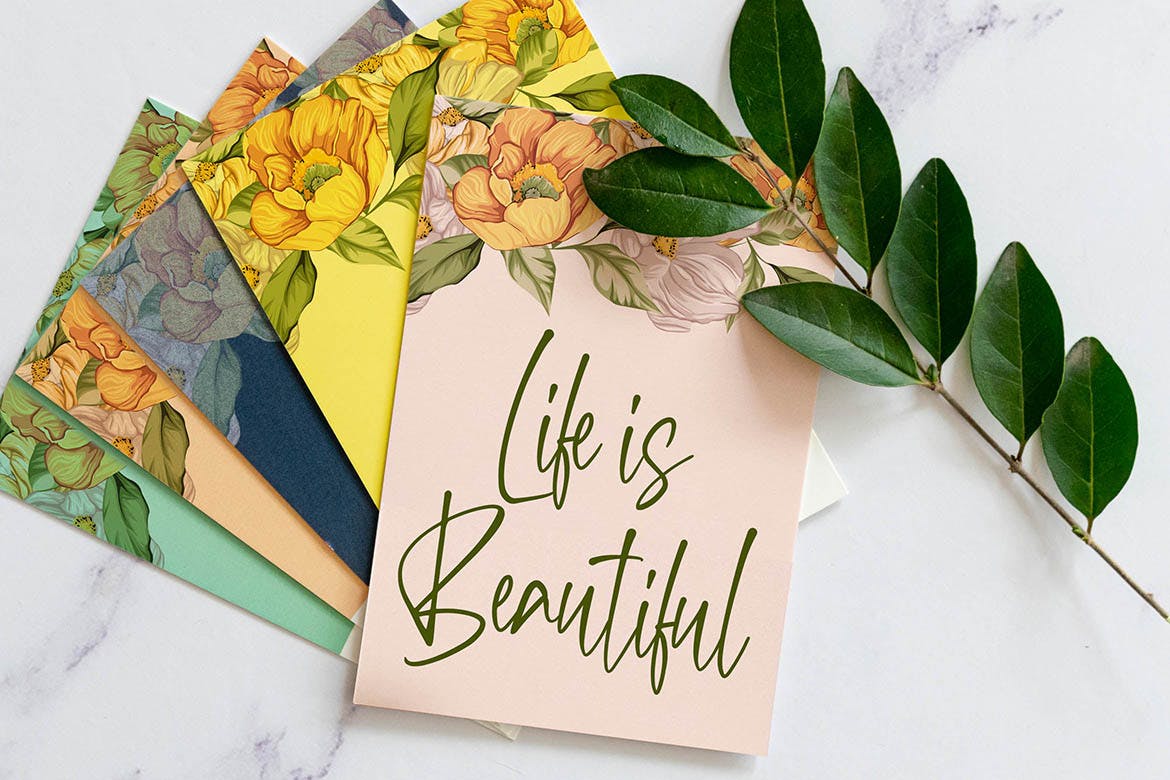 性感时尚英文签名字体素材库精选 Bestanio – Sexy Signature Font插图(2)