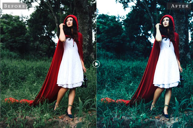 童话风格照片后期处理LR调色预设 Fairytale Mobile Lightroom Presets插图(2)