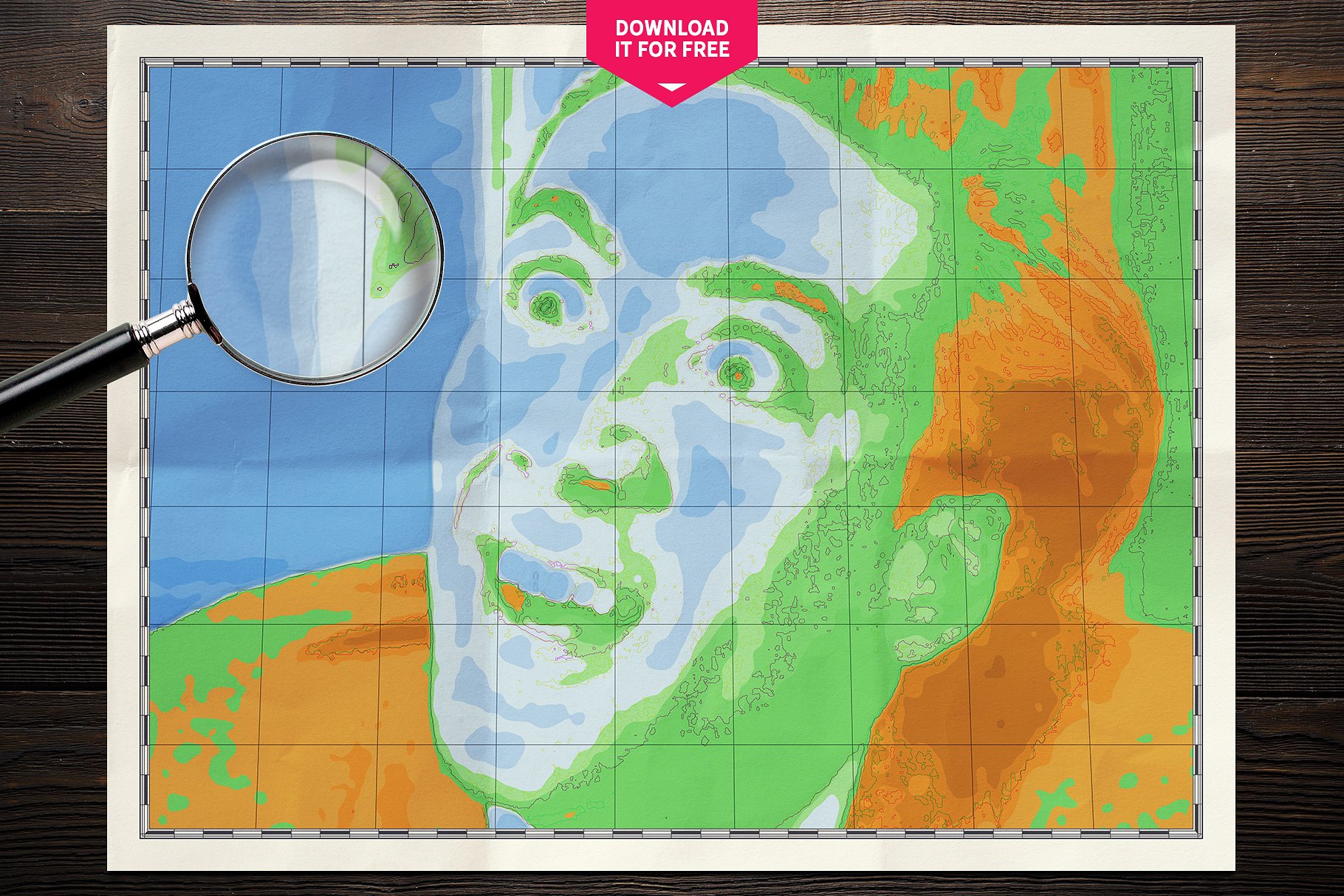 一键转换照片为创意手绘地图 IMAGE TO PHYSICAL MAP Converter插图(3)