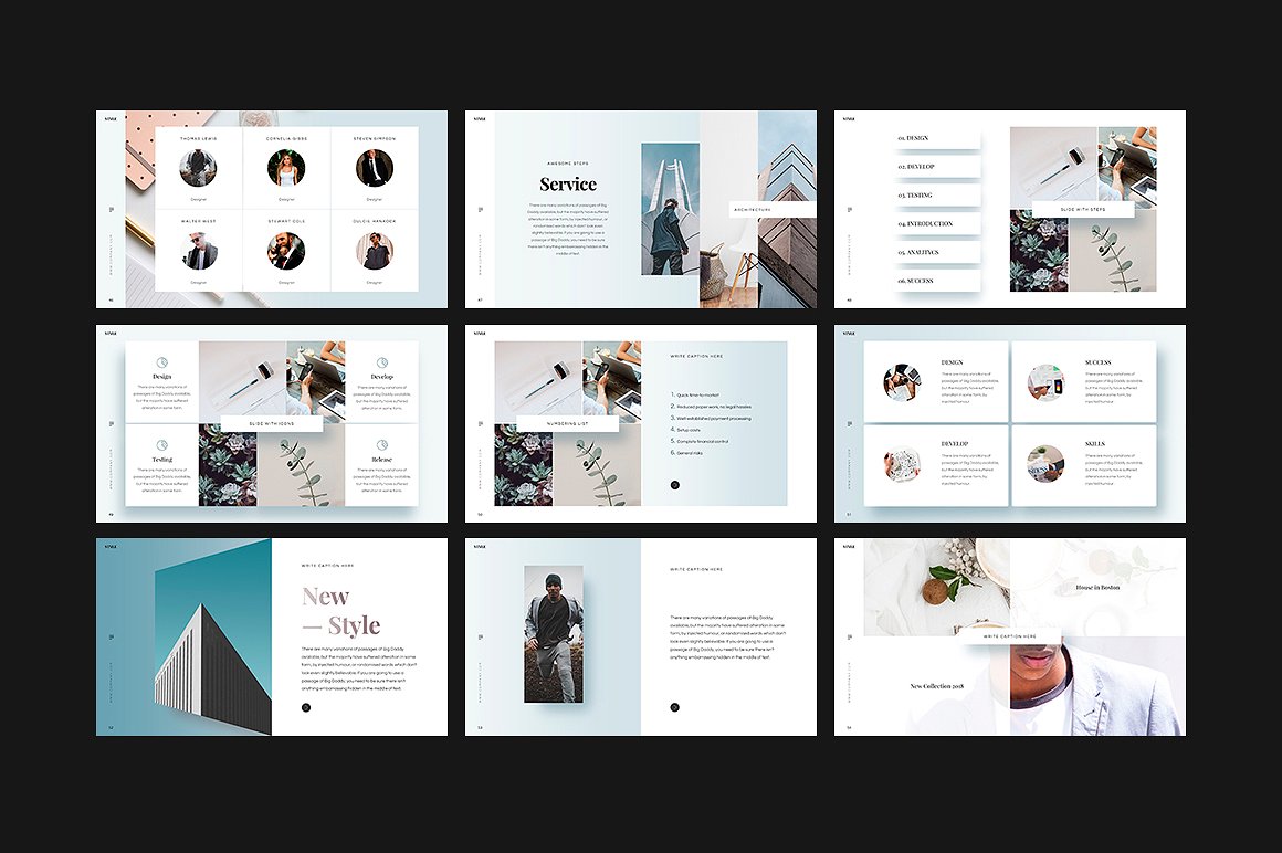 产品服务项目介绍演示Google幻灯片模板 STYLE Google Slides Template插图(5)