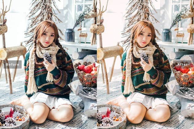 日系糖果色暖色调色LR预设 Sweet Tones Mobile Lightroom Presets插图(3)