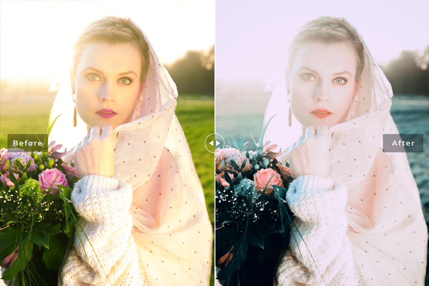 鲜明强对比度梦幻照片风格LR调色预设 Fantasy Dark Professional Lightroom Presets插图(2)