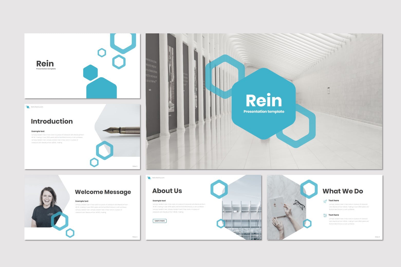 蓝色经典企业宣传业务介绍Keynote演示文稿模板 Rein – Keynote Template插图(1)