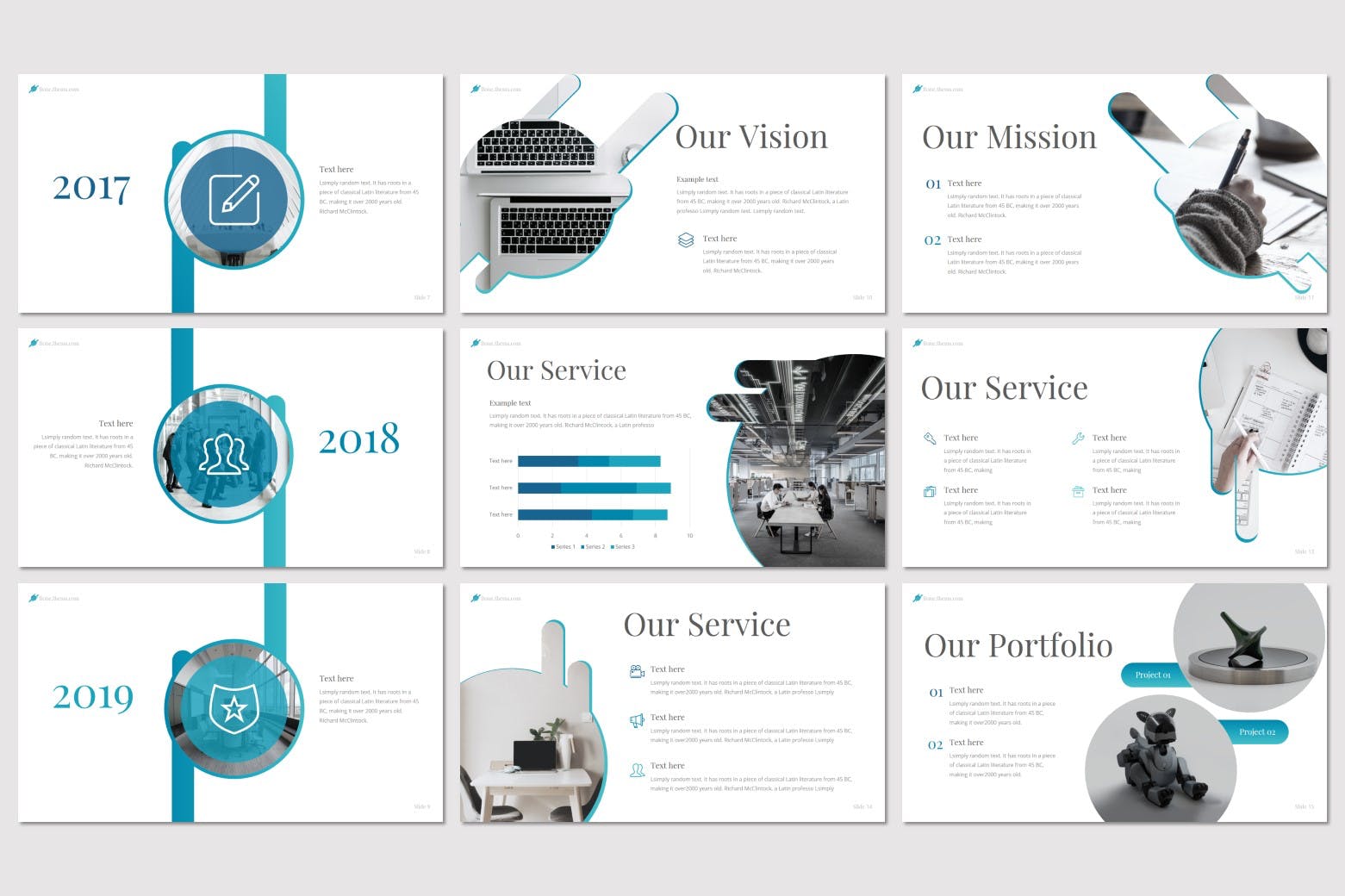 创意设计公司简介Keynote演示文稿模板 Bone Keynote插图(3)