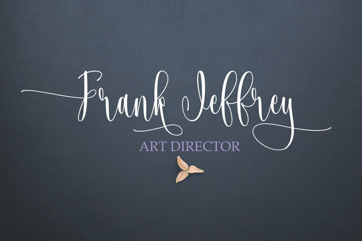 梦幻连笔英文书法字体 Josephira Fancy Script Font插图(7)