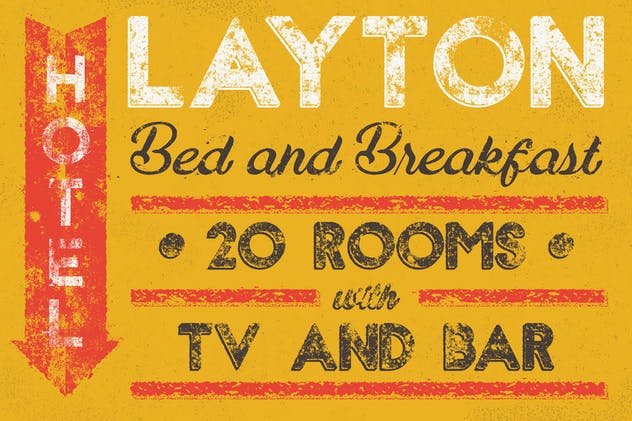 怀旧粉刷文字效果AI图层样式 Ghost Signs for Adobe Illustrator插图(10)