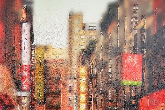 朦胧感玻璃雾面效果PS动作 Wet Glass Photoshop Action插图(14)