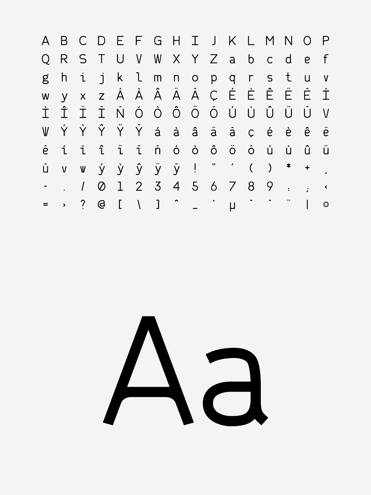 灵感自成田国际机场新Logo的英文无衬线等宽字体 Narita Typeface插图(1)