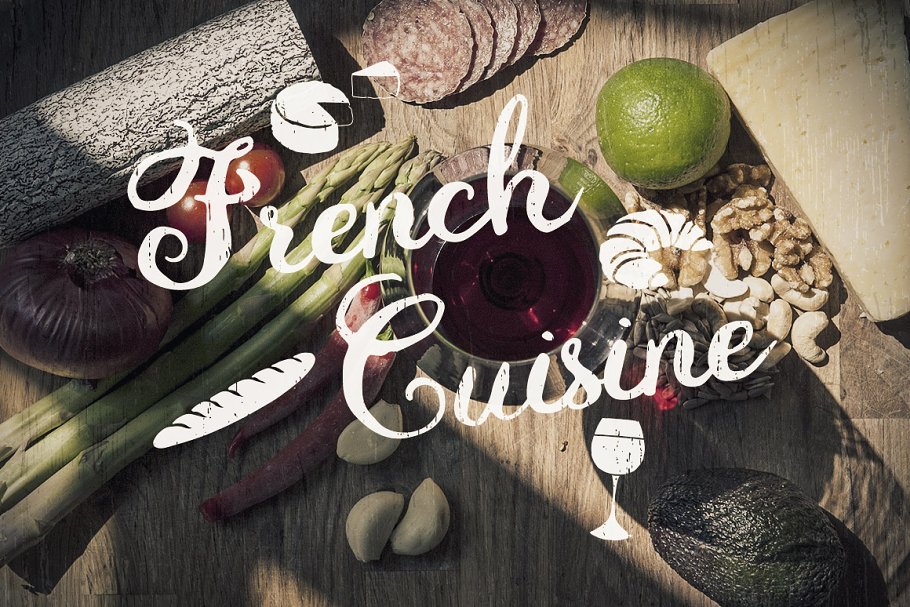 独特华丽法国浪漫主义英文手写字体 Eiffell Brush Script Font + Extras插图(9)