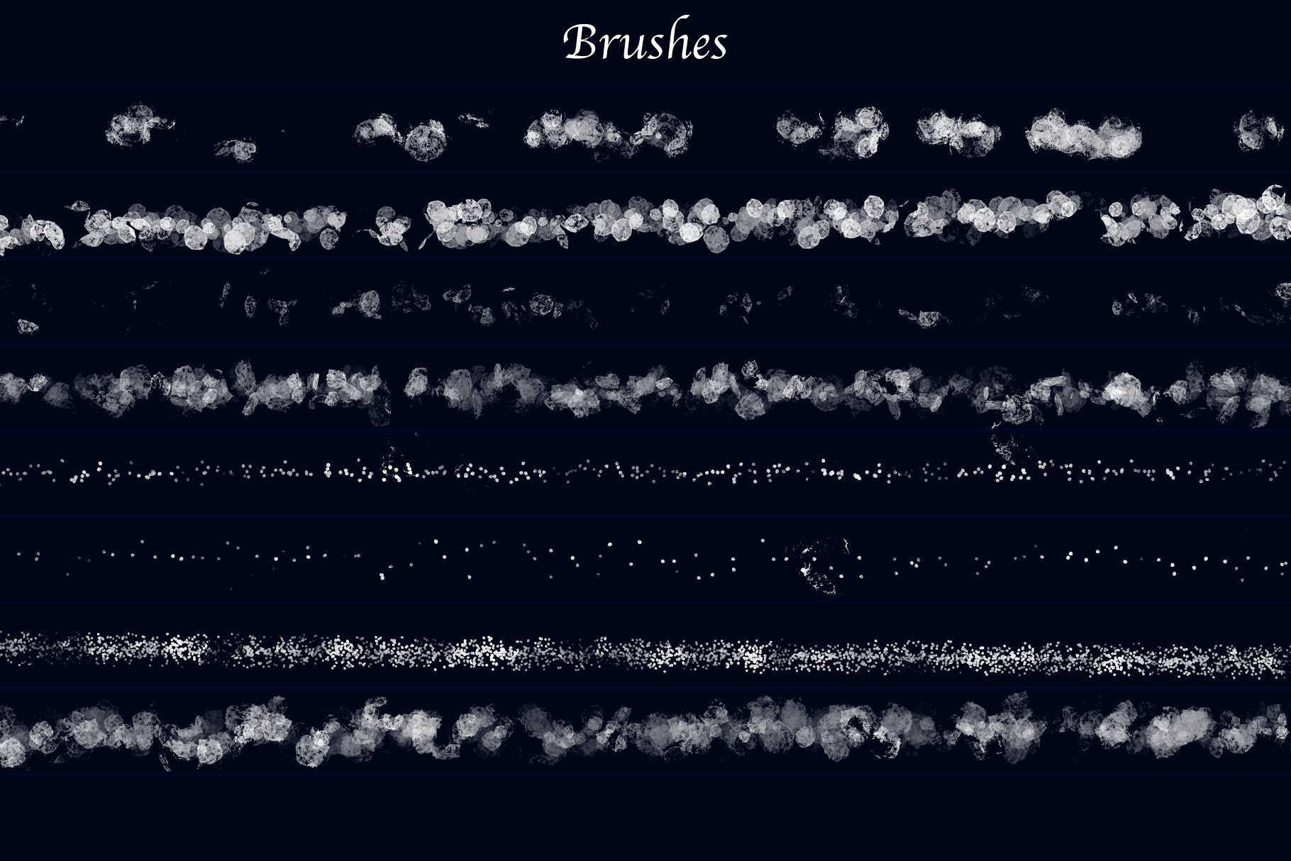 冰雪奇缘冬天主题纹理&笔刷合集[雪花、冰花&闪光] Winter Wonderland for Photoshop插图(3)