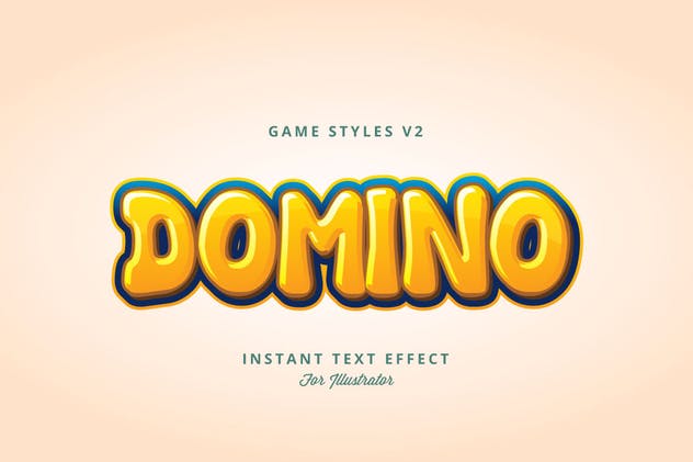 创意游戏字体设计特效AI图层样式v2 Game Styles for Illustrator V2插图(3)