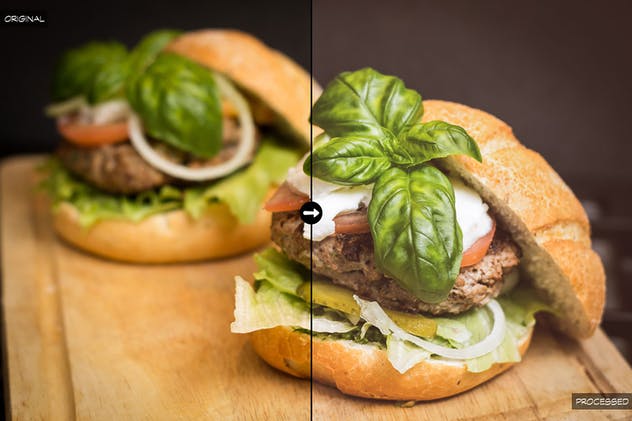 20款美食摄影照片后期处理滤镜LR预设 20 Food Lightroom Presets插图(5)