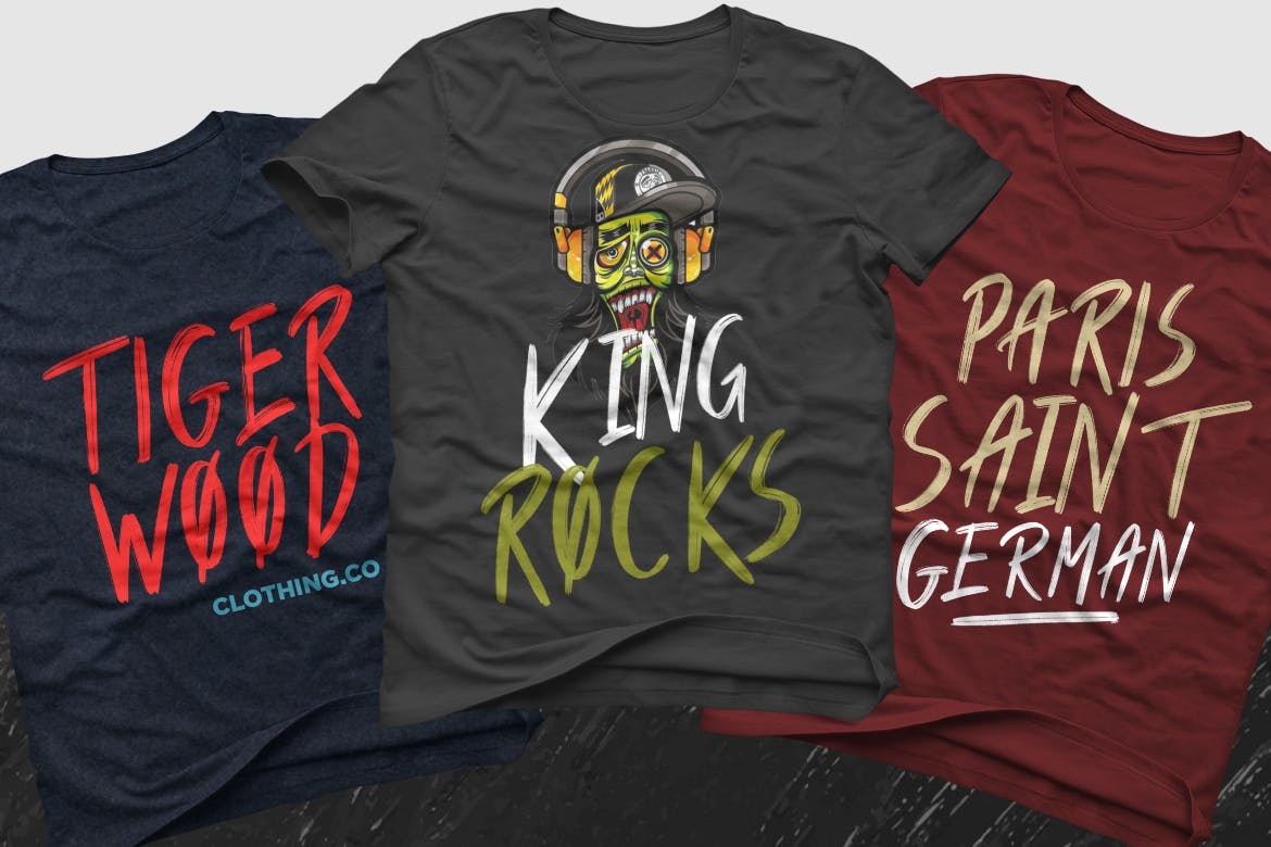 大胆阳刚风格英文手绘画笔字体 Humbolt Brush Typeface插图(2)