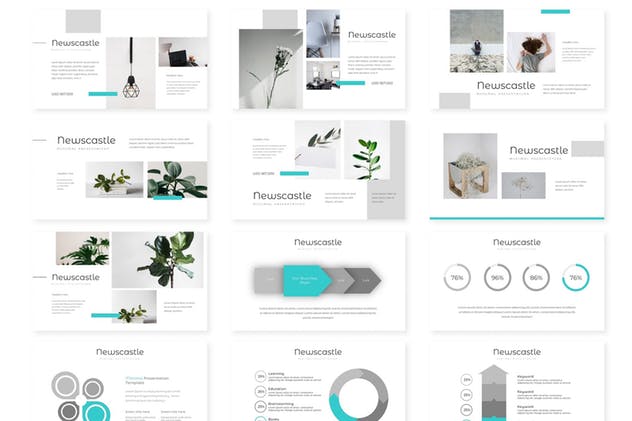 多用途企业/专业PPT幻灯片设计模板 Newcastle – Powerpoint Template插图(2)