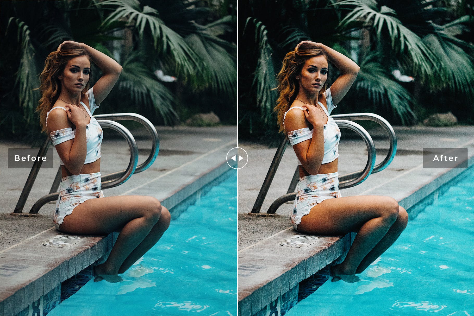 复古柔和色调沙滩泳衣装摄影后期处理LR调色预设 Aloha Mobile & Desktop Lightroom Presets插图(1)