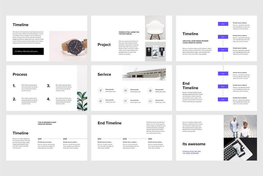 初创企业互联网项目演示谷歌幻灯片模板 VIGO – Google Slides Template +Bonus插图(7)