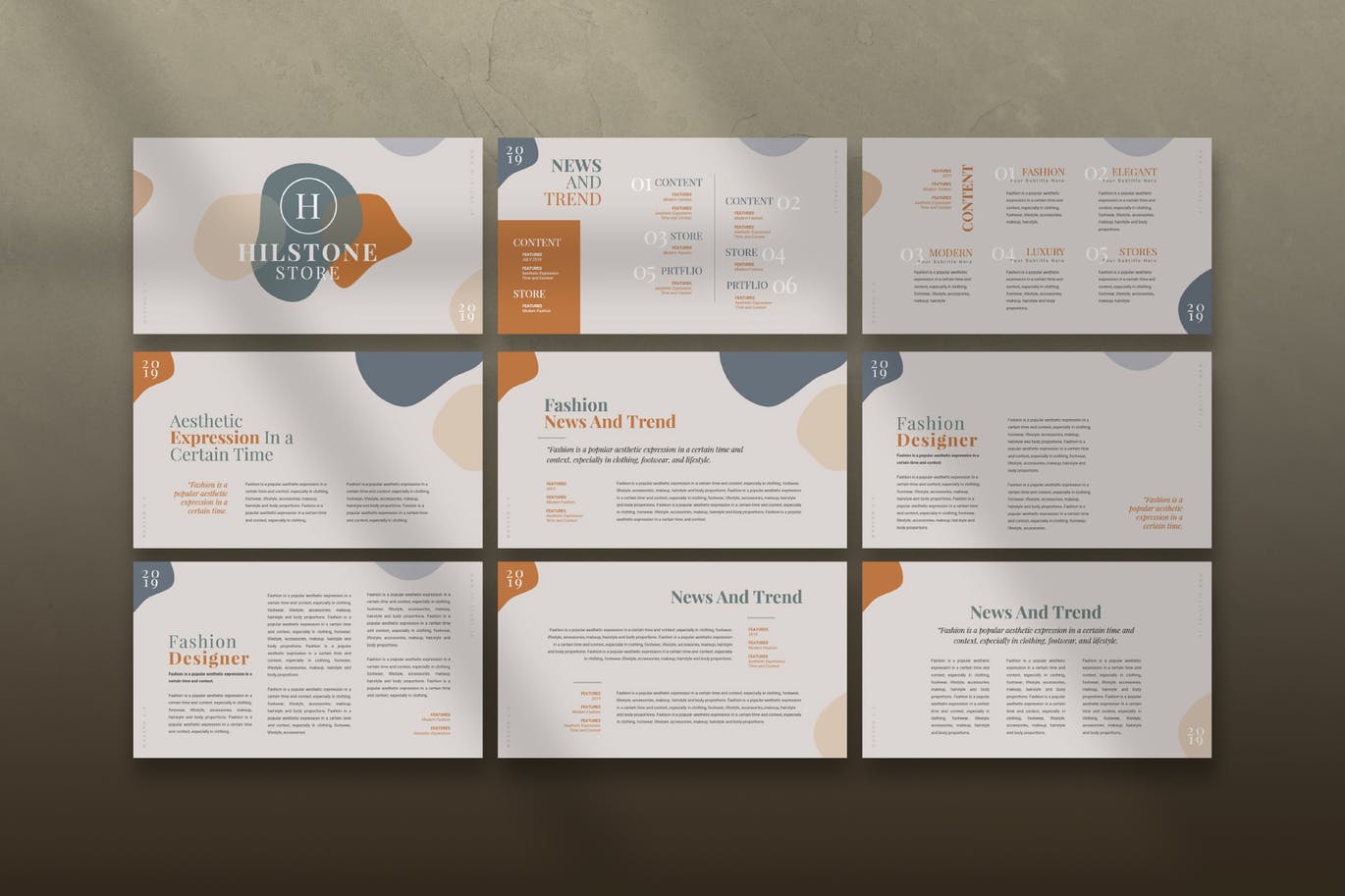 时尚服饰公司介绍谷歌幻灯片设计模板[PPTX] Fashion Google Slided Presentation Template插图(1)