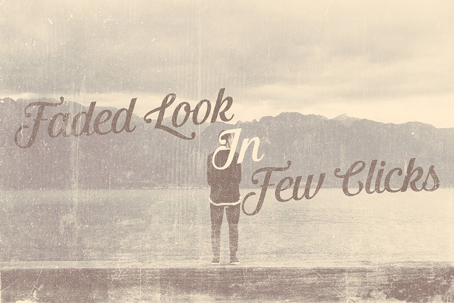 照片褪色做旧效果PS动作 Faded Presets (+111 Bonus Gradients)插图(4)