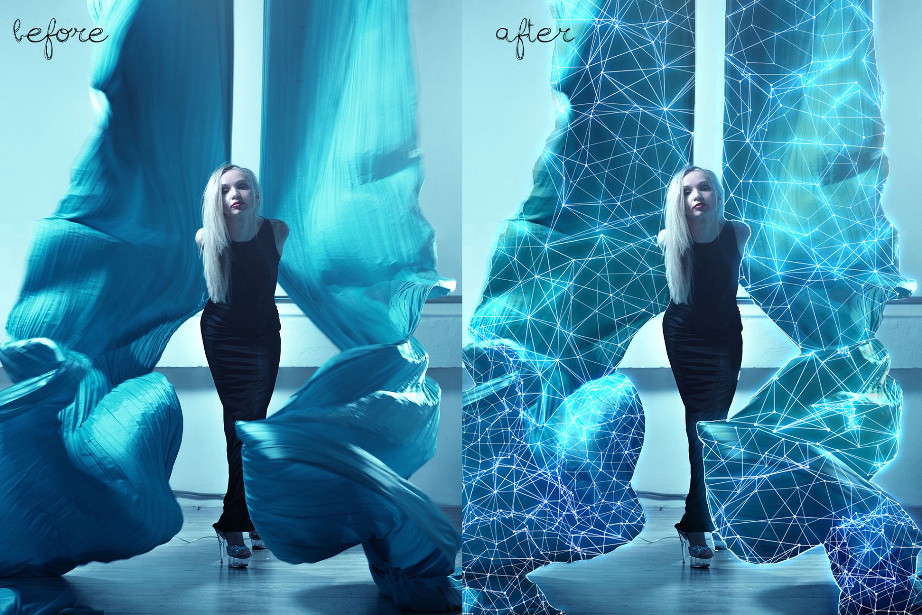 粒子光线背景PS笔刷 Lights & Particles – Photoshop Pack插图(4)