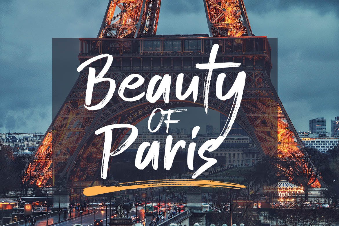 手工绘制英文笔刷字体素材库精选 Brushline Font插图(2)