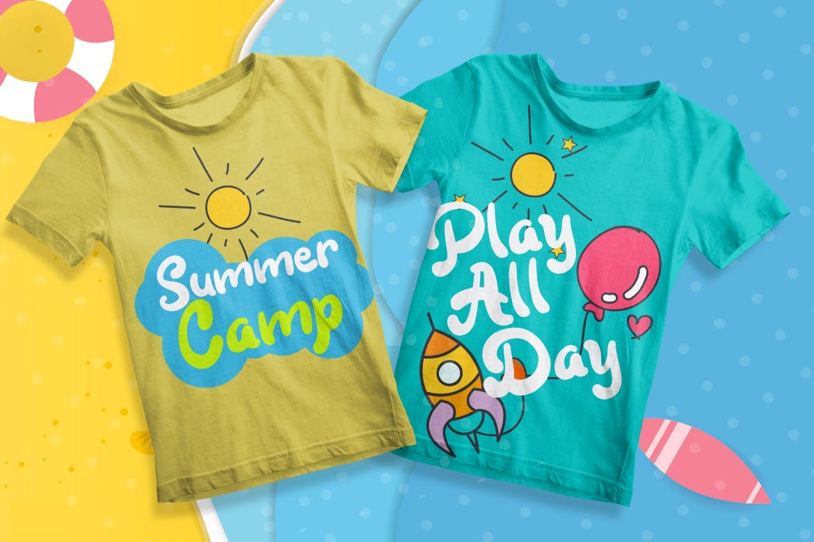 儿童可爱卡通风格印刷设计英文无衬线字体下载 Kidsjone Fun For Kids插图(2)